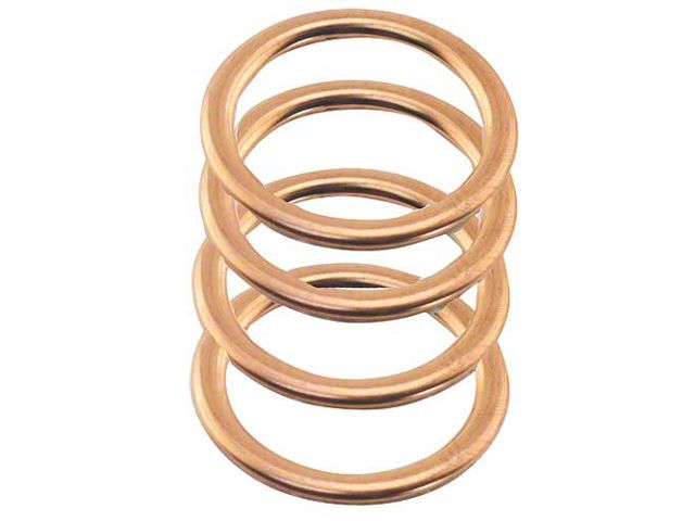 Model A Ford Spark Plug Gasket Set - Copper - 4 Pieces - Original Type