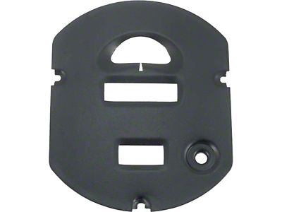 Model A Ford Speedometer Face Plate - Black - For Oval TypeSpeedometer