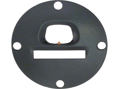 Model A Ford Speedometer Face Plate - Black - For Round Northeast Type Speedometer