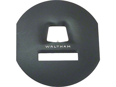 Model A Ford Speedometer Face Plate - Black - For Round Waltham Type Speedometer