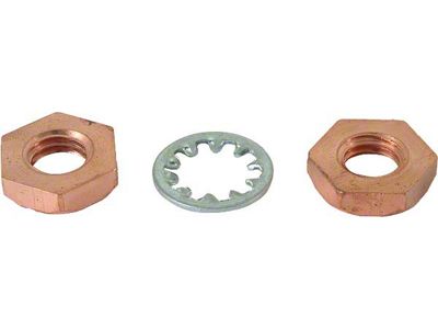 Model A Ford Starter Switch Terminal Nut Set - Copper As Original - 1928 To Early 1930