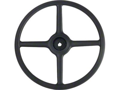 Model A Ford Steering Wheel - Keyed Hub - Black - USA Made