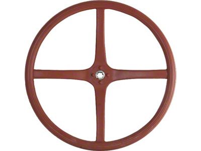 Model A Ford Steering Wheel - Splined Hub - Red - USA Made