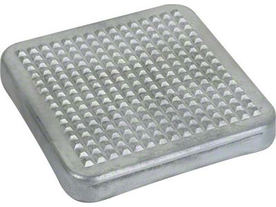 OPR Model A Ford Step Plate - Cast Aluminum - For Rear Fender Or Bumper - Square (For early rumble seat cars)