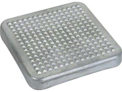 Model A Ford Step Plate - Cast Aluminum - For Rear Fender Or Bumper - Square (For early rumble seat cars)