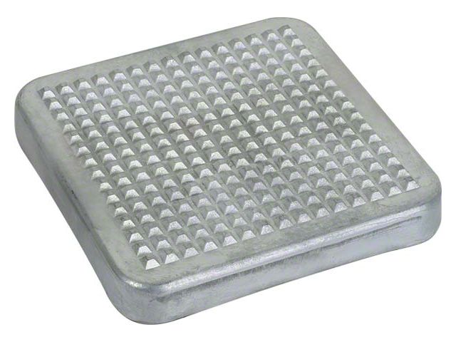 Model A Ford Step Plate - Cast Aluminum - For Rear Fender Or Bumper - Square (For early rumble seat cars)