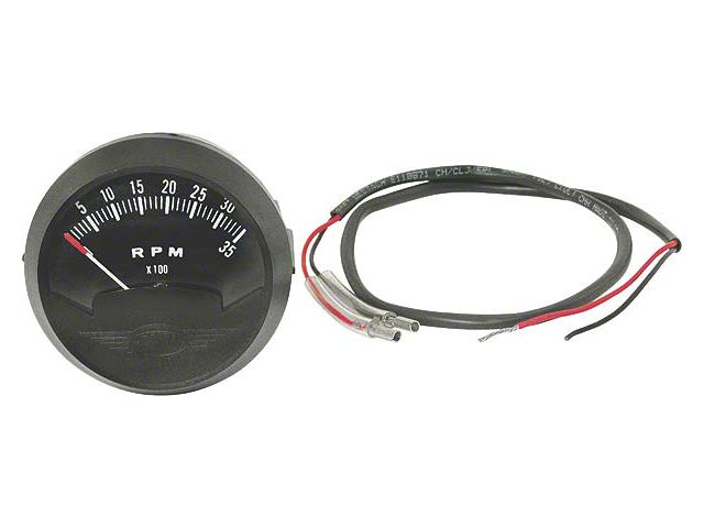 Model A Ford Tachometer Gauge - 2-1/16 - 0-3500 RPM - 12 Volt