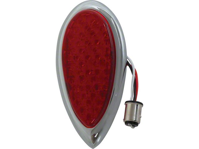 Tail Light Assmbly/ R Or L/ 39 Red Leds/ Ss Rim/12v