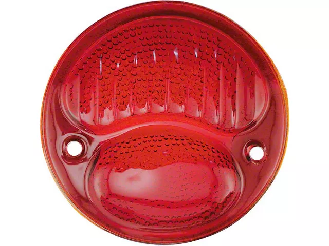 Model A Ford Tail Light Lens - Glass - Red (Used from beginning of Model A production)