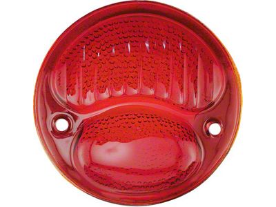 Model A Ford Tail Light Lens - Glass - Red (Used from beginning of Model A production)