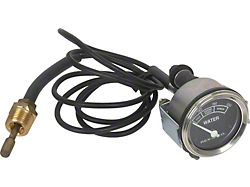 Temperature Gauge - Chrome Bezel Ring With Black Face - 2 Diameter (1928-1931 Model A; 1928-1931 Model AA)