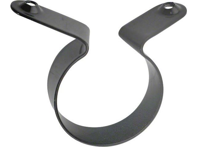Model A Ford Temperature Gauge Strap - Steel - Powder-coated - Black - For Round Style Speedometer
