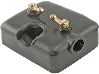 OPR Model A Ford Terminal Box With Cover & Wing Nuts - Brass-plated Wing Nuts - No Ford Script