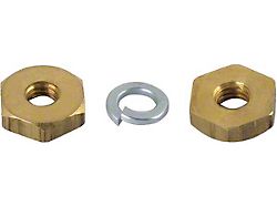 Model A Ford Terminal Nut Set - Brass - Authentic