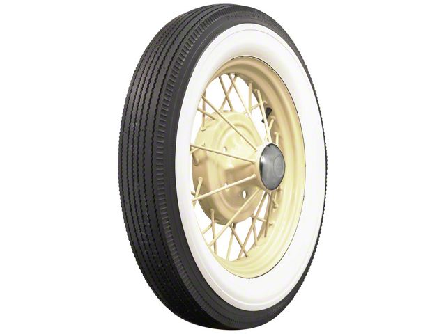 Model A Ford Tire - 4.75 X 19 - 2-3/4 Wide Whitewall - Goodrich Brand