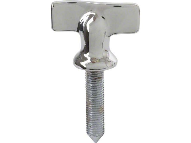 Model A Ford Top Clamping Bracket Thumb Screw - Chrome - Fine Thread