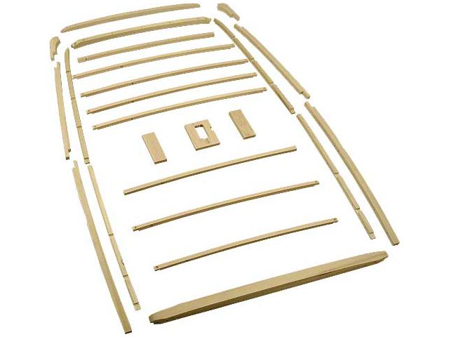 Model A Ford Top Wood Kit - Fordor Sedan 160A & 160B & 160CSlant Windshield