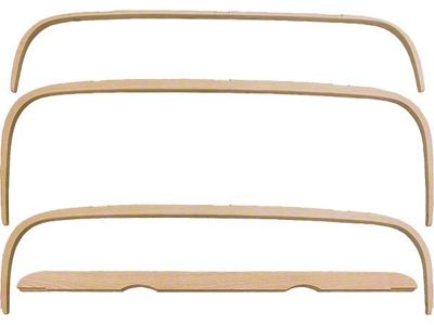 Model A Ford Top Wood Set - Deluxe Phaeton - Steam Bent - 4Pieces