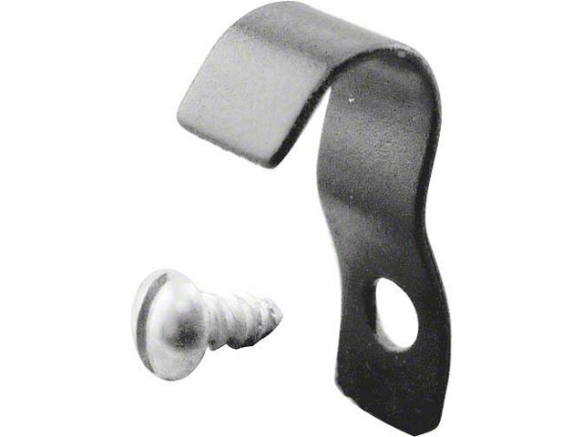 Wiper Hose Clip/ Black/ Open Cars/ Std. (Used on standard roadsters, phaetons and roadster pickups)