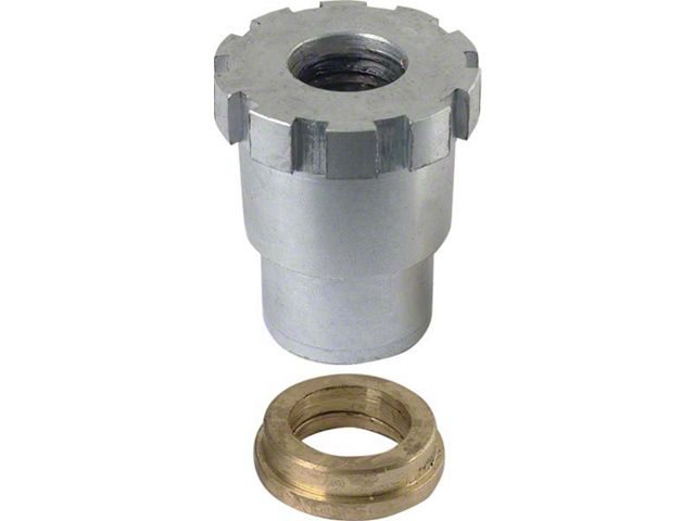 Model A Ford Water Pump Bushing & Pack Nut Set - Rear - Zinc