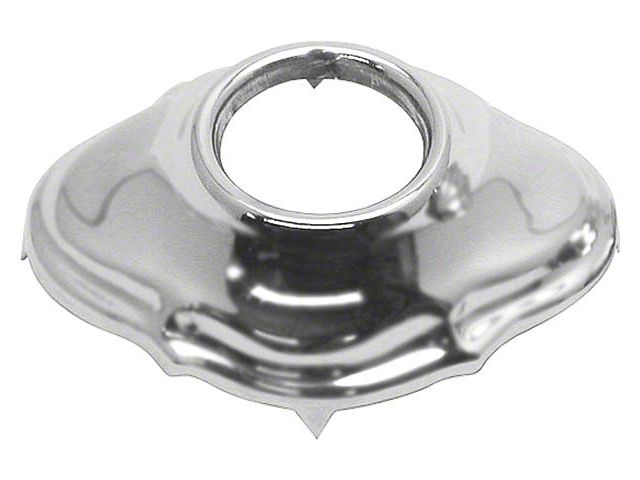 Model A Ford Window Riser Crank Handle Escutcheon - Chrome - Deluxe Cars (For Deluxe model cars only)