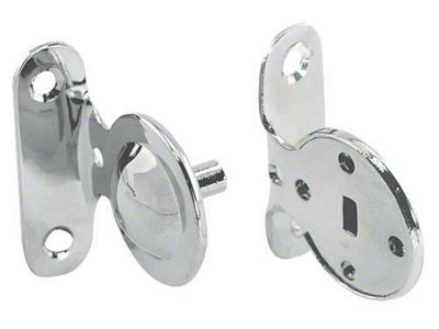 OPR Window Shade Brackets - Chrome Plated Steel (1928-1931 Model A)