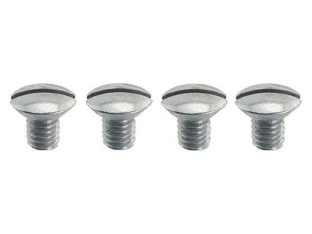 Model A Ford Windshield Stanchion Screw Set - Chrome - 4 Pieces - 1928-29 Only