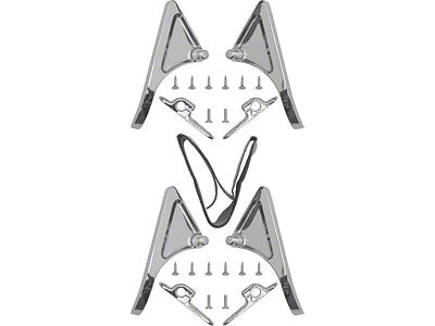 OPR Wind Wing Brackets/ Chrome/ 28-34 Closed Cars