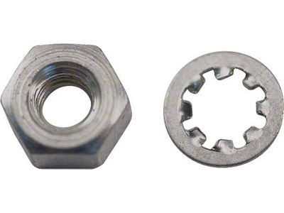Model A Ford Zenith Carburetor Choke Shaft Nut - And Washer