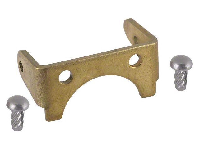 Carb Float Hinge Bracket/ Brass With Rivets