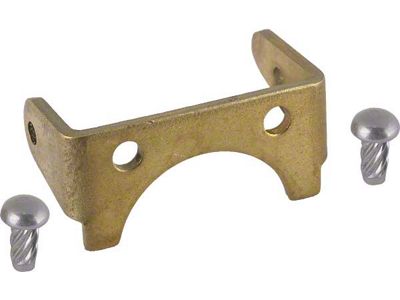 Carb Float Hinge Bracket/ Brass With Rivets