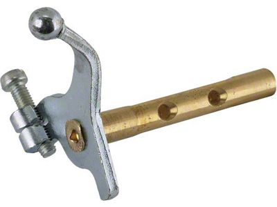 Model A Ford Zenith Carburetor Throttle Shaft & Lever - Oversize Diameter