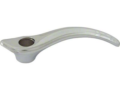 OPR Model A Ford Inside Door Handle - Lift Up Style - Scroll Type - Chrome - Pointed Nose - Fordor Sedans Only
