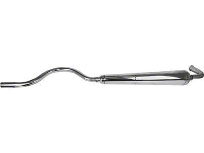 High Performance Stainless Steel Muffler; Polished (28-31 Model A)