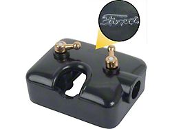 OPR Model A Ford Terminal Box With Cover & Wing Nuts - Brass-plated Wing Nuts - Ford Script - Earlier Style