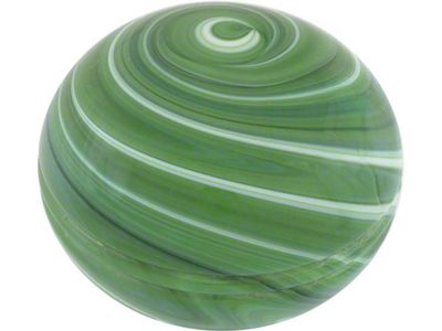 Gear Shift Knob/ Green Swirl/ Mushroom Shaped