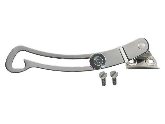 Model A Ford Trunk Lid Support Arm - Polished Stainless Steel - Coupe, Roadster & 29-31 Cabriolet