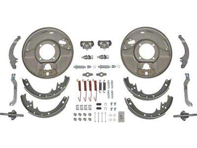 Model A Ford Hydraulic Brake Rear Backing Plates - USA Made- 12 Bendix Style - Emergency Brake Hardware Included