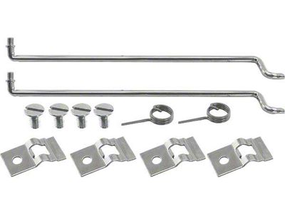 Model A Ford Inside Door Latch Remote Rod Set - 12-3/4 Length - 1928-31 Tudor Sedan & 1928-29 Coupe & 1930-31 Pickup