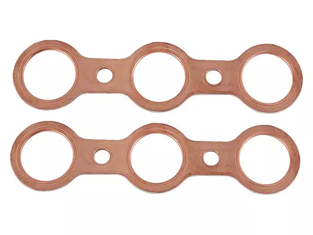 Model A Ford Intake & Exhaust Manifold Gaskets - Copper Clad Asbestos-Like Original Type - 2 Pieces (Also Model B 1932-1934)