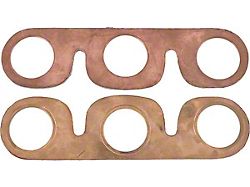 Model A Ford Intake & Exhaust Manifold Gaskets - Copper Clad Asbestos-Like Original Type - 2 Pieces - Late 1931