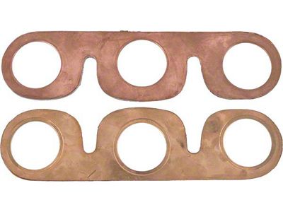 OPR Model A Ford Intake & Exhaust Manifold Gaskets - Copper Clad Asbestos-Like Original Type - 2 Pieces - Late 1931