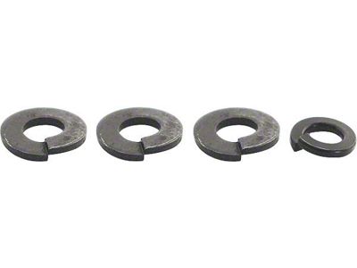 Model A Ford Steering Sector Housing Lock Washer Set - 2 Tooth - 4 Pieces - Heat Treated - 29/32 OD (Fits passenger, pickup & truck)