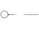 Model T Brass Choke Wire With Finger Loop, 30-1/2 Long, 1909-1927