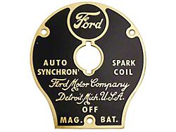 Model T Coil Switch Cover For Wood Coild Box, 1914-1922