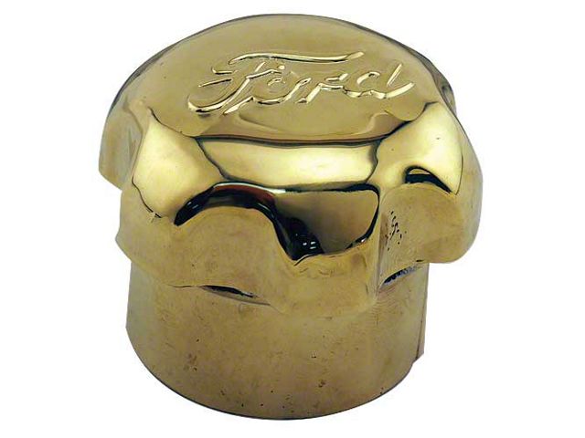 Oil Breather Cap/ Brass/ Script