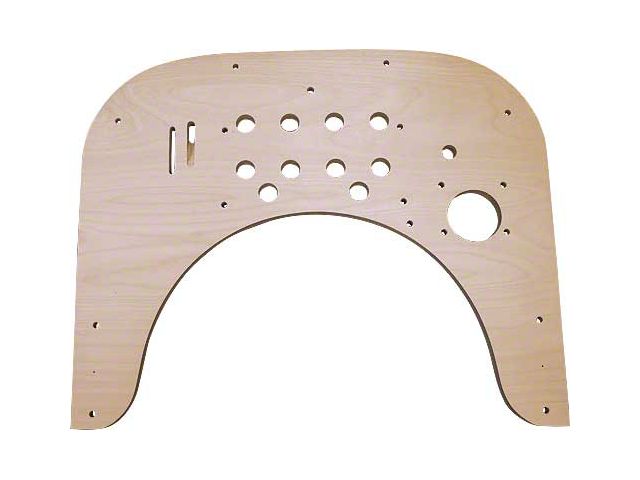 Model T Dash, Birch Plywood With Pre-Drilled Holes, For Cars With Starter, 1918-1923