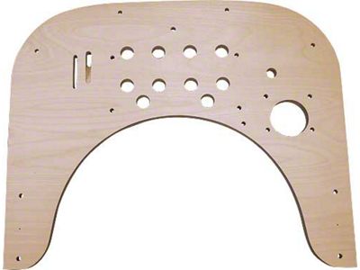 Model T Dash, Birch Plywood With Pre-Drilled Holes, For Cars With Starter, 1918-1923
