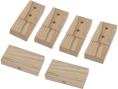 Model T Ford Body Block Set - Wood - 6 Pieces - Touring & Tudor Sedan