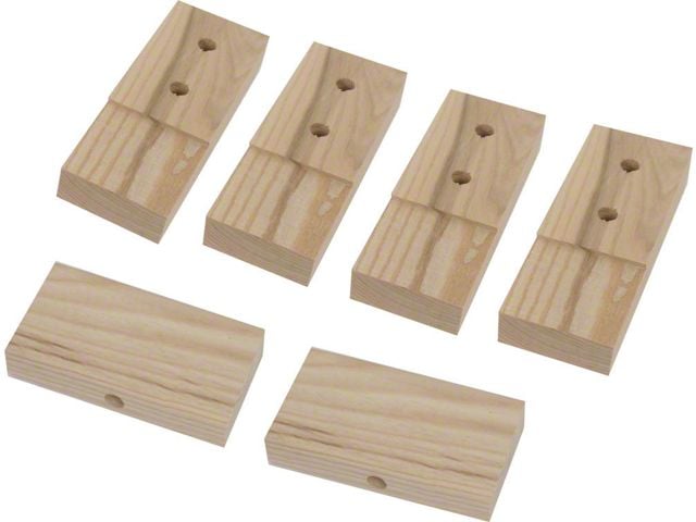 Model T Ford Body Block Set - Wood - 6 Pieces - Touring & Tudor Sedan